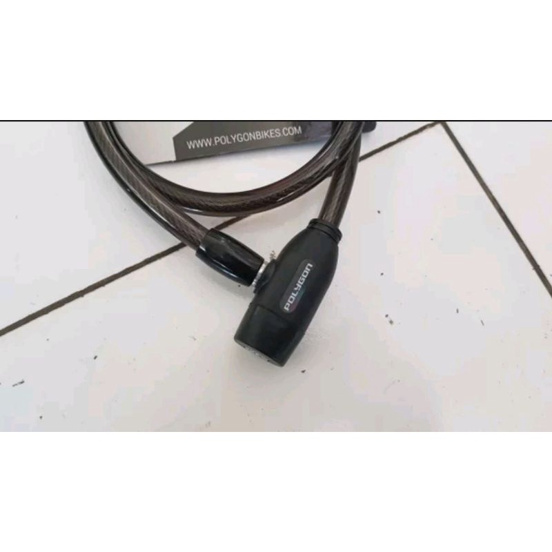 kunci Pengaman Sepeda Merk Polygon Gembok Ammo Power Security Lock Cable Resetable Resettable Nomor 4 Digit Kabel Kolong Spiral Seling Baja Motor Helm Pagar Pintu Rumah Helm Panjang Kuat Awet