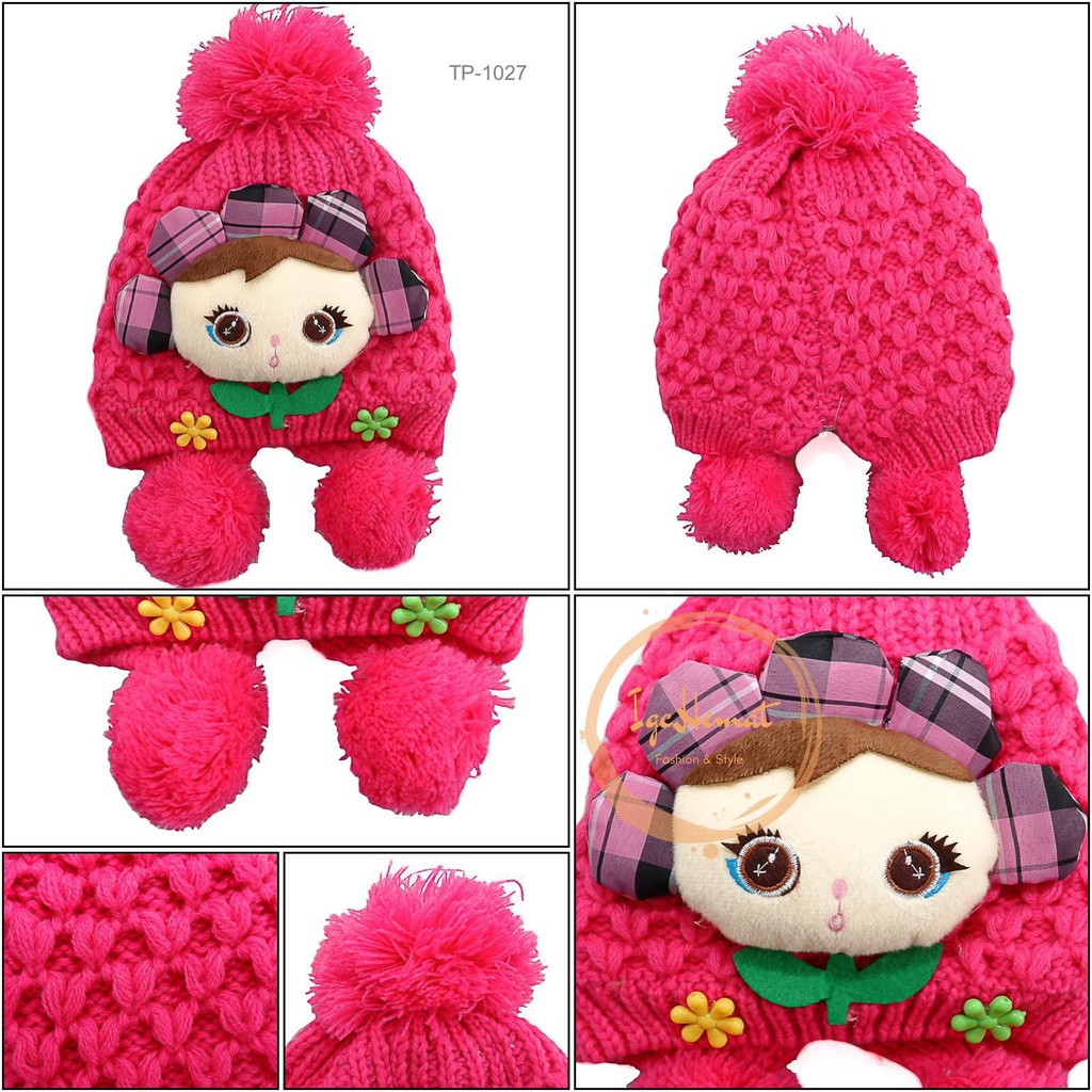 TOPI BAYI PEREMPUAN RAJUT[TP1027]