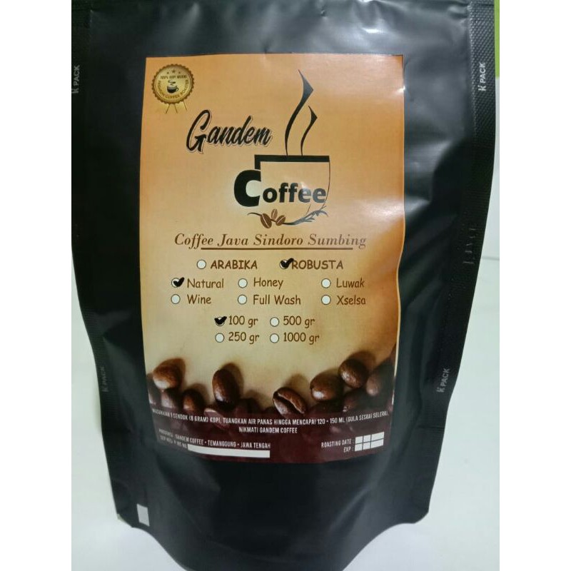 

Kopi Robusta Natural Temanggung 100 gr