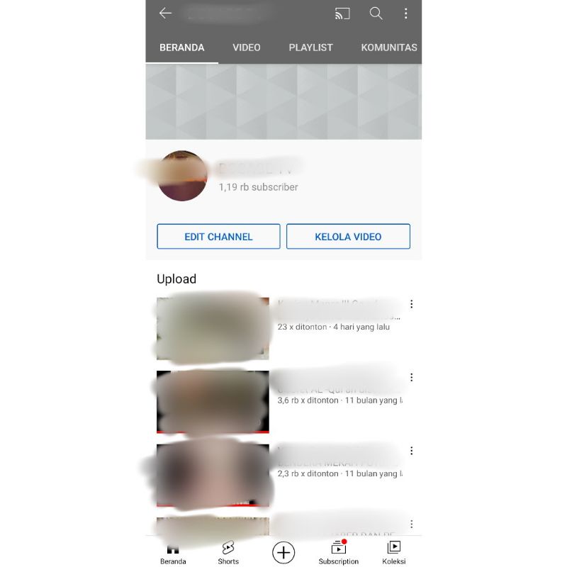 (Terjual) Akun YouTube  1.1k + AdSense (sudah monetisasi)