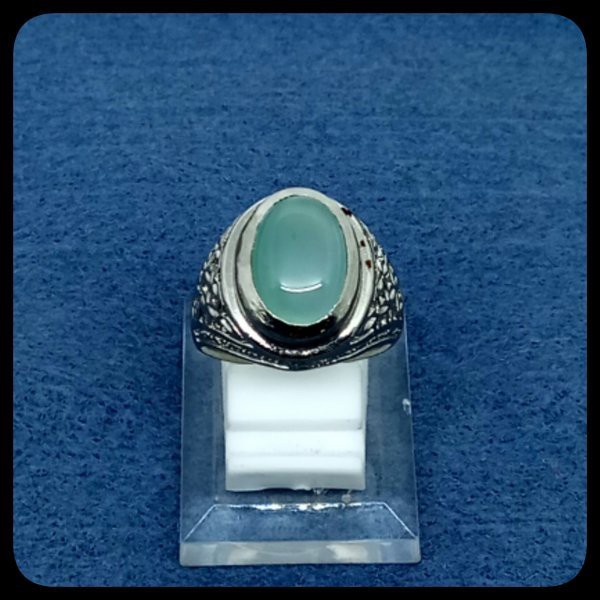 CINCIN BATU AKIK PERMATA NATURAL AQUAMARINE HIGH QUALITY PREMIUM KANTORAN