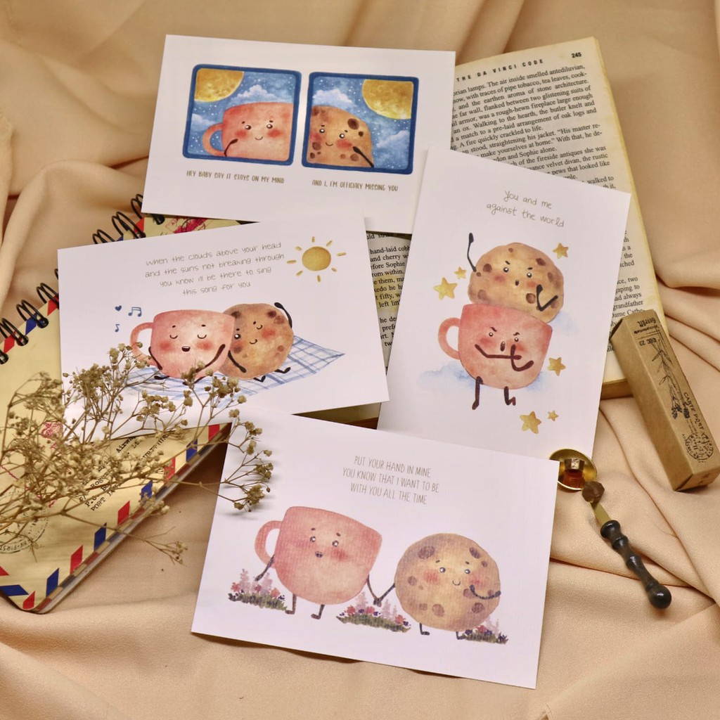 

[Artopia] Valentine Love Postcard by IMAGINEARTWORK14 / Post Card Kartu Pos Kasih Sayang Cinta
