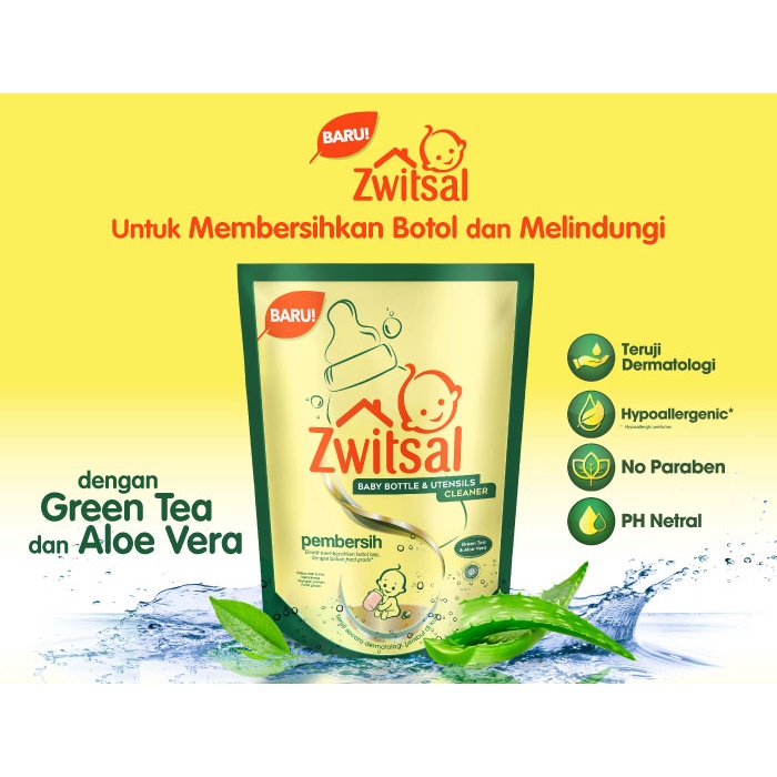 Zwitsal Baby Bottle &amp; Utensils Cleaner / Sabun Pembersih Botol Bayi 425 ml