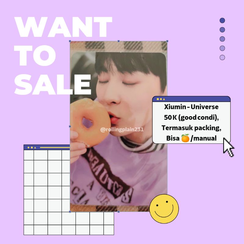 Official PC Photocard Xiumin Universe