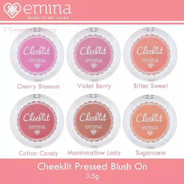 Emina Cheecklit Pressed Blush 3.5g (100% Original)