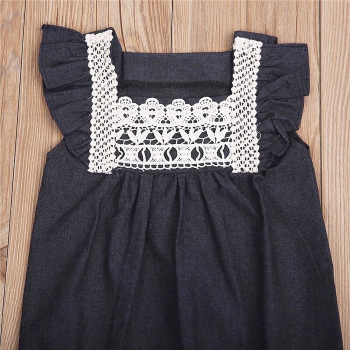 Baju Bayi | Baju Bayi Denim | Baby Jumpsuit (Livia Denim Jumpsuit)