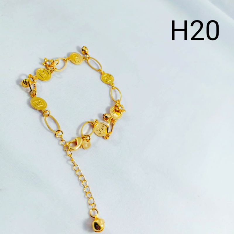 Gelang dewasa xuping berlapis emas 22-24k Kode H20