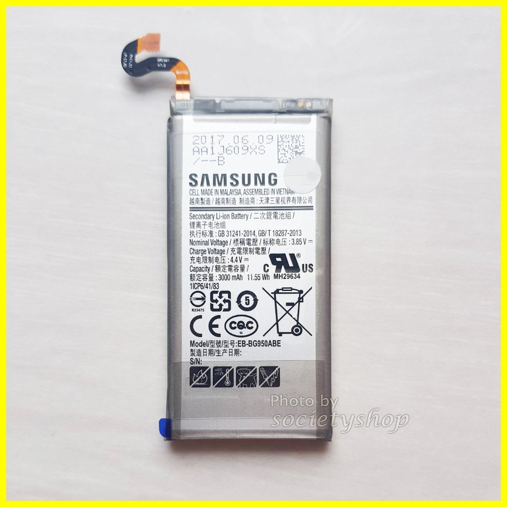 Baterai Samsung S8 Original Batre 3000mah Hp G950 Asli Ori Battery Batray Batere Bateray Batu Galaxy