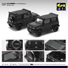 Diecast LB Works Suzuki G mini Jimny Matt Black 1/64 by Era car