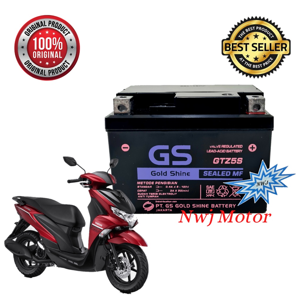 Jual Aki Motor Yamaha Xeon Aerox 125 Lexam GTZ5S GTZ4V YTZ5S YTZ4V GS Y