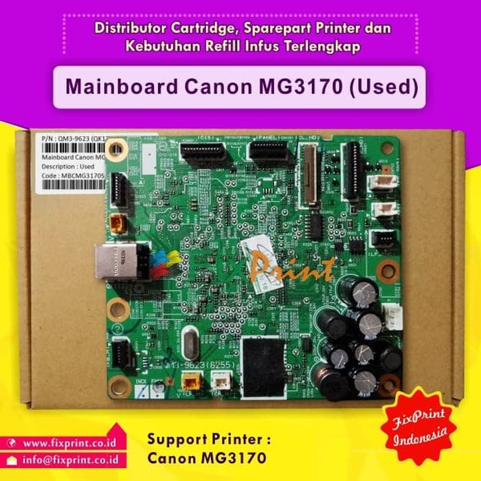 Mainboard Printer Canon MG3170- Motherboard MG 3170 Board Canon MG3170 FSB2287