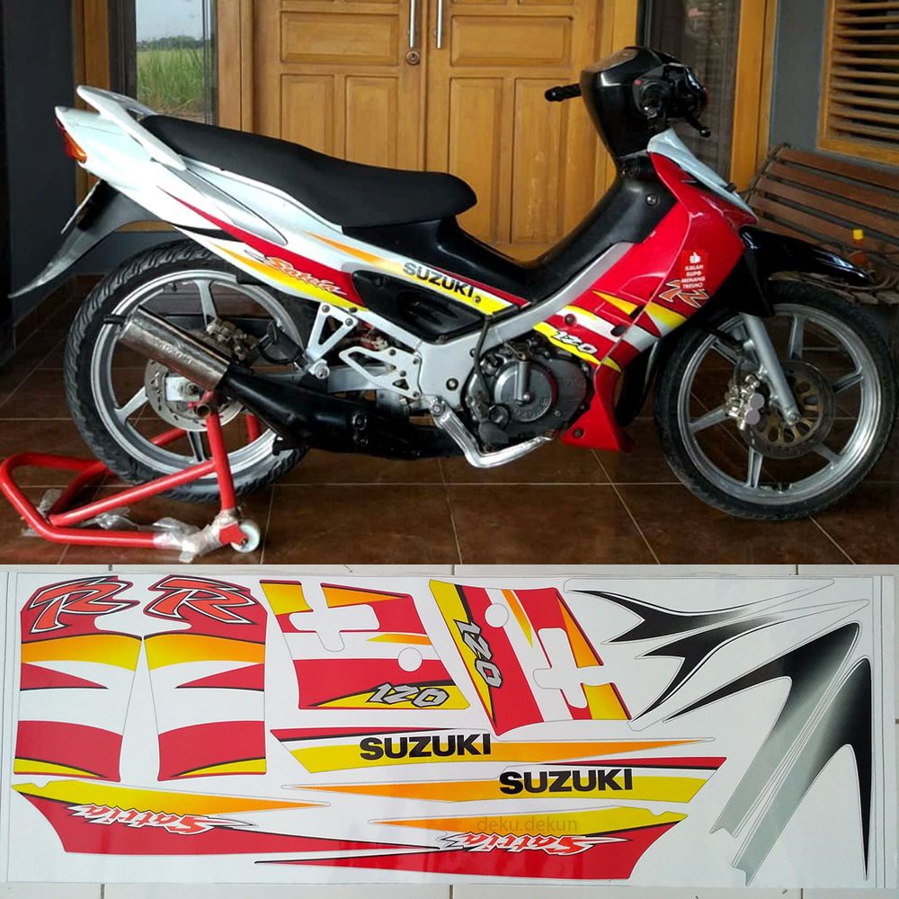 STRIPING SATRIA 2 TAK HIU MERAH PUTIH