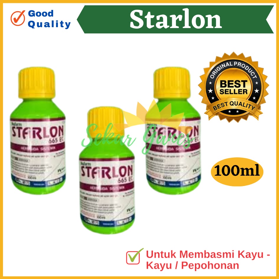 Promo Starlon 665ec Starlon 100ml 1 liter Racun Pohon Rumput Herbisida Termurah