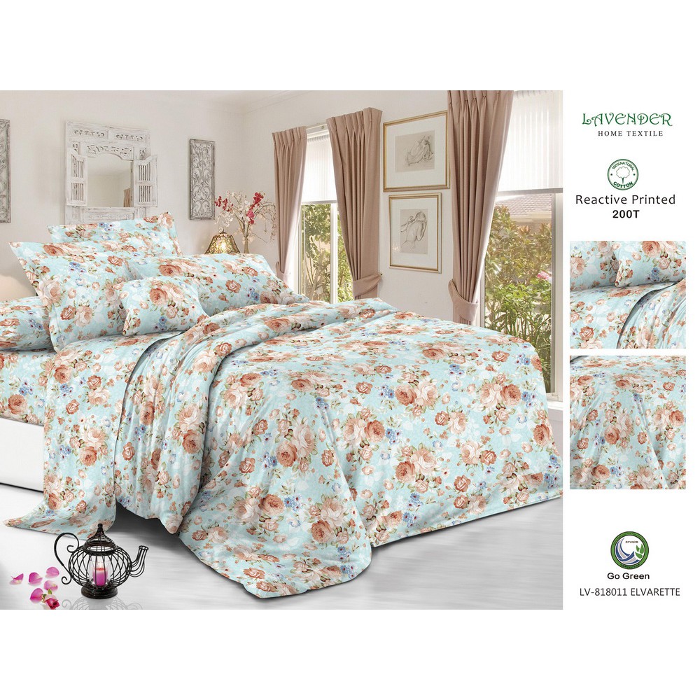 Idola Style Lavender Sprei Katun Jepang LVZ-8011