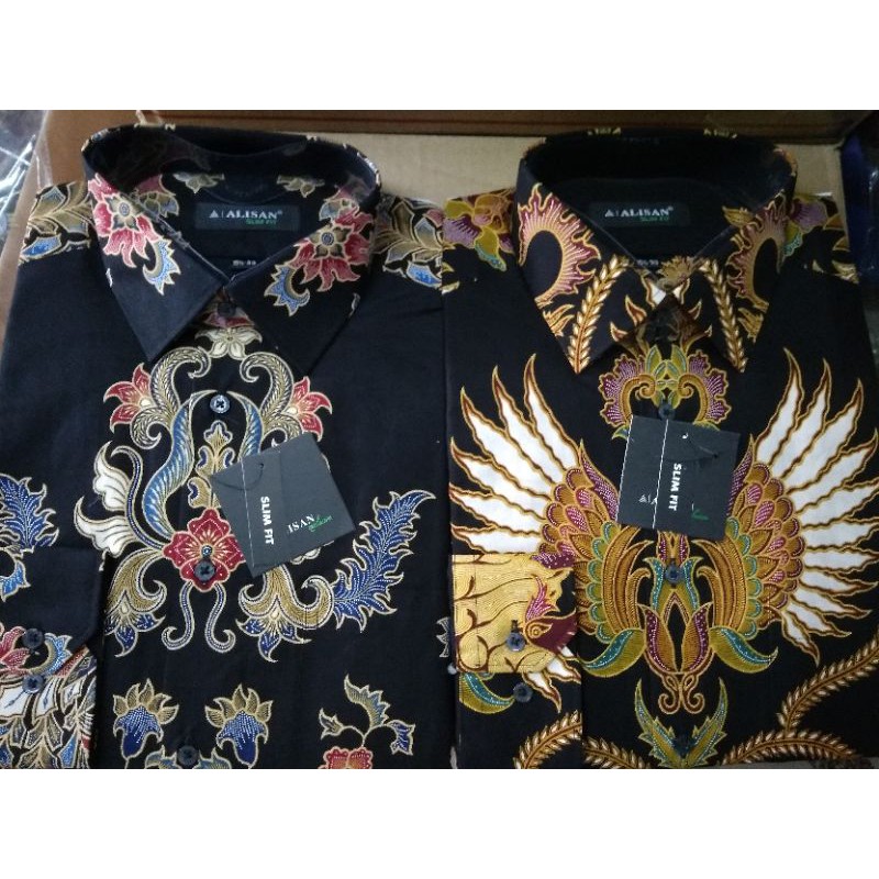 KEMEJA BATIK ALISAN LENGAN PANJANG SIZE 14.5-16
