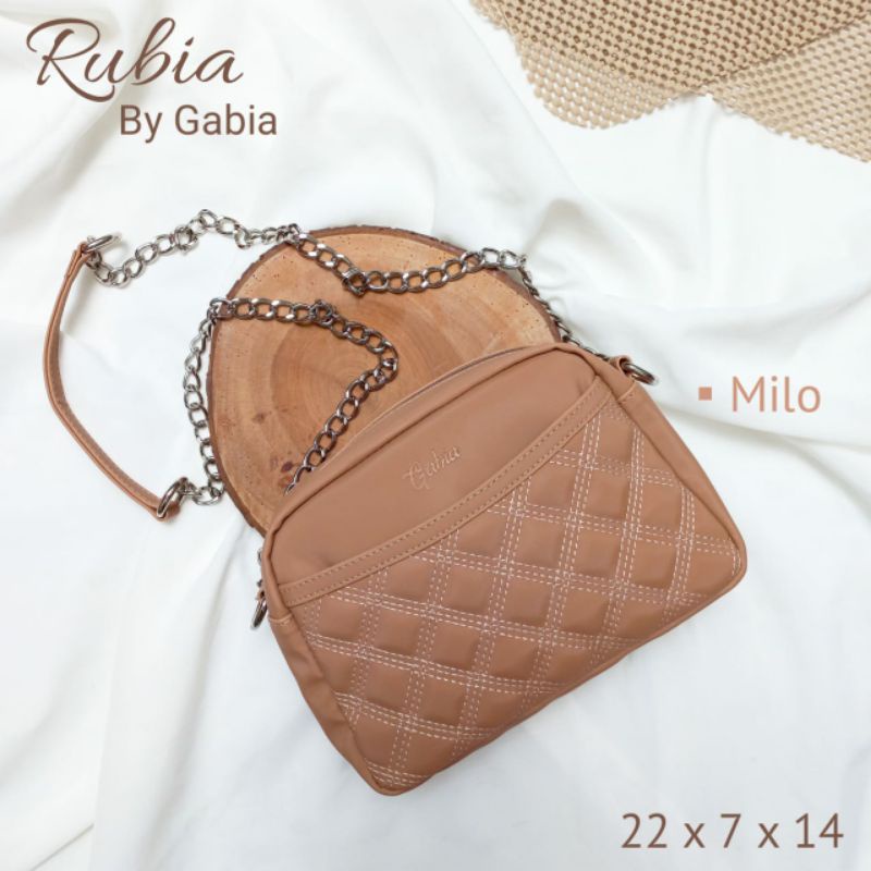 Ready RUBIA SLINGBAG CHOCOLY BY GABIA BAG