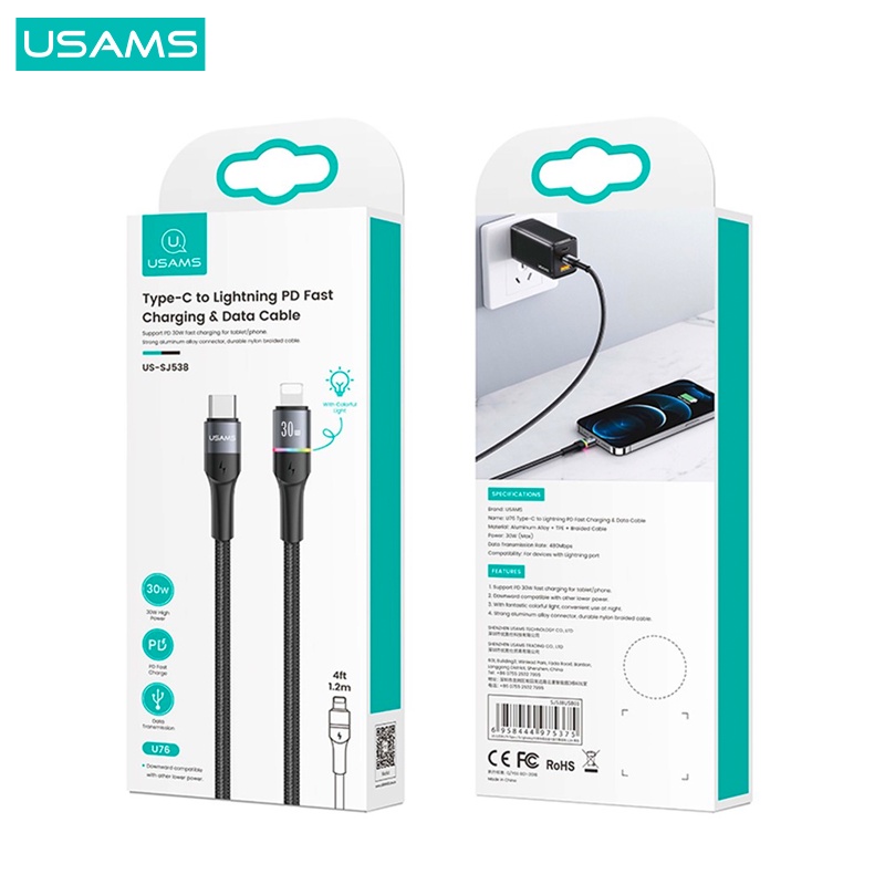 Baseus Kabel Data Fast Charging USB IP / TYPE C / Micro Kabel Lightning PD/ QC 2.4/ 6/ 5A 20/ 100W Fast Charger Ori For IP 11 12 13 Pro 7 6 Plus 6s 5s