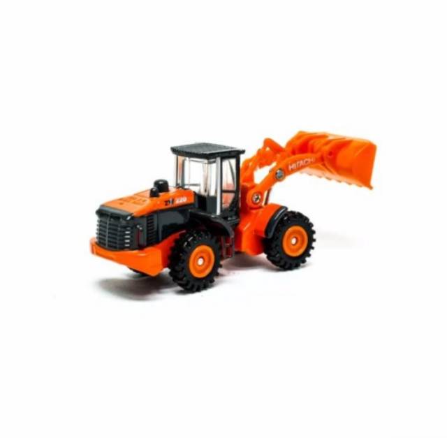 Tomica l Reguler No 71 Hitachi Construction Machinery WHEEL LEOARDER ZW220 Miniatur Alat Berat TAKARA TOMY Original