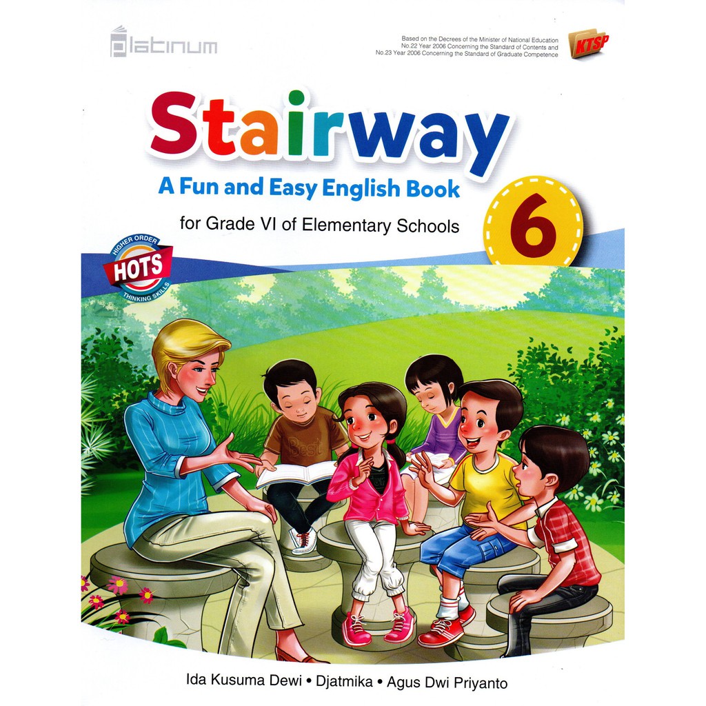 Buku Bahasa Inggris Kelas 1 2 3 4 5  6 / Bahasa Inggris SD / Buku Stairway SD / PLATINUM HOTS-6