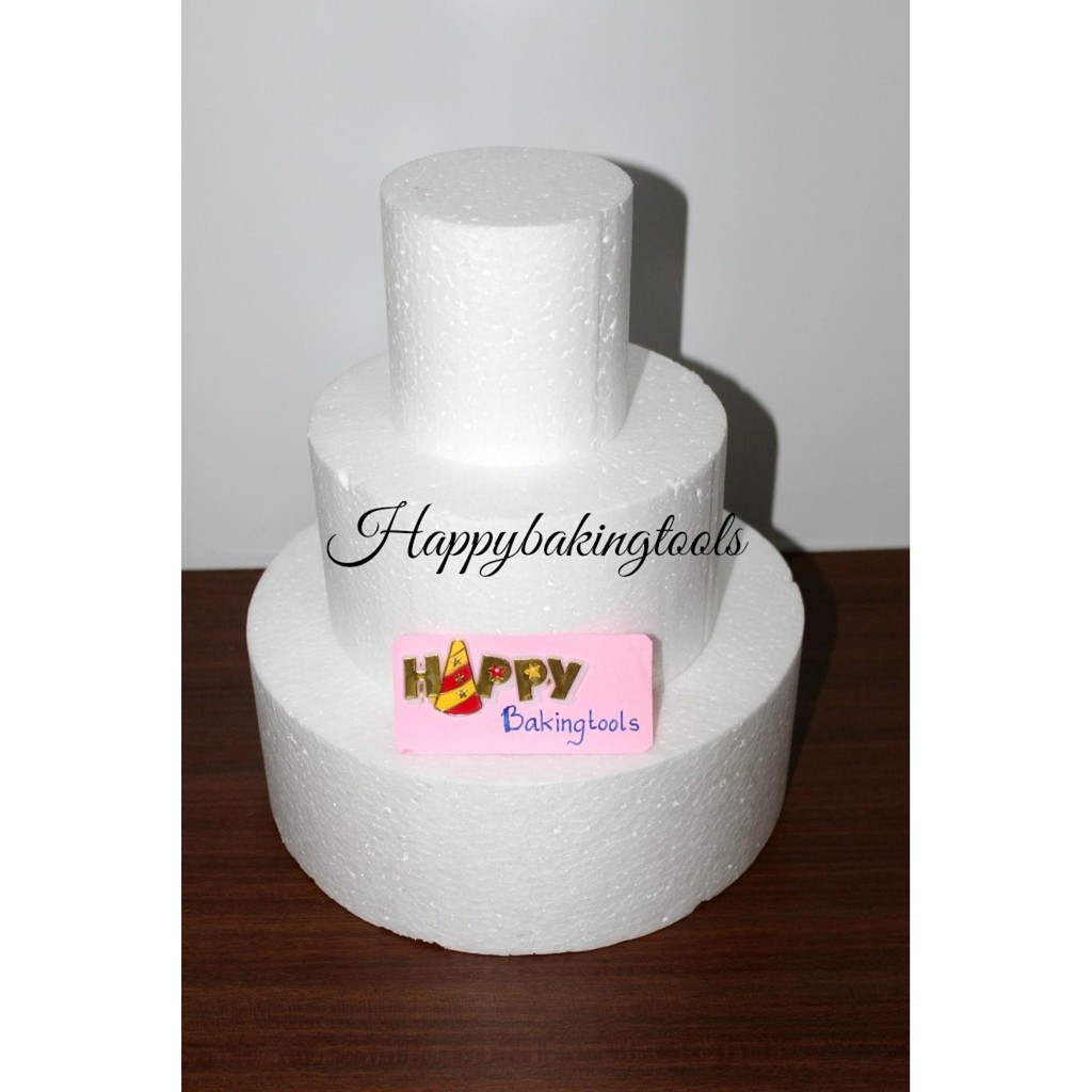 Jual Dummy tier cake  dummy wedding cake  dummy styrofoam bulat  alat dekorasi kue Limited