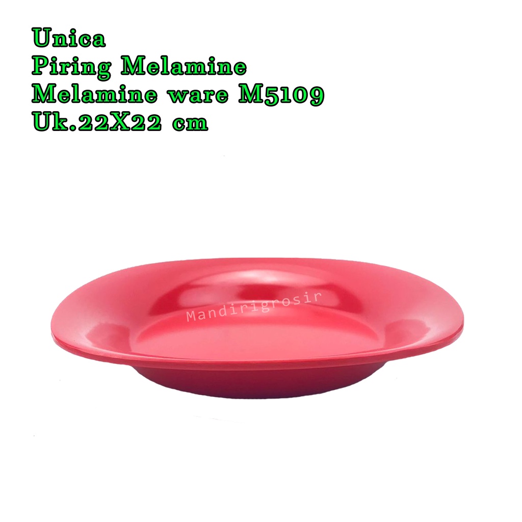 Unica * Piring Melamine * Melamine ware * M5109 * Uk.22X22 cm