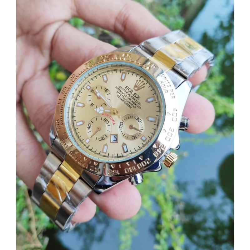 TRENDING!!! JAM TANGAN ROLEX JAM MEWAH JAM ROLEX DAYTONA JAM TANGAN PRIA WARNA FAVORIT KESUKAAN