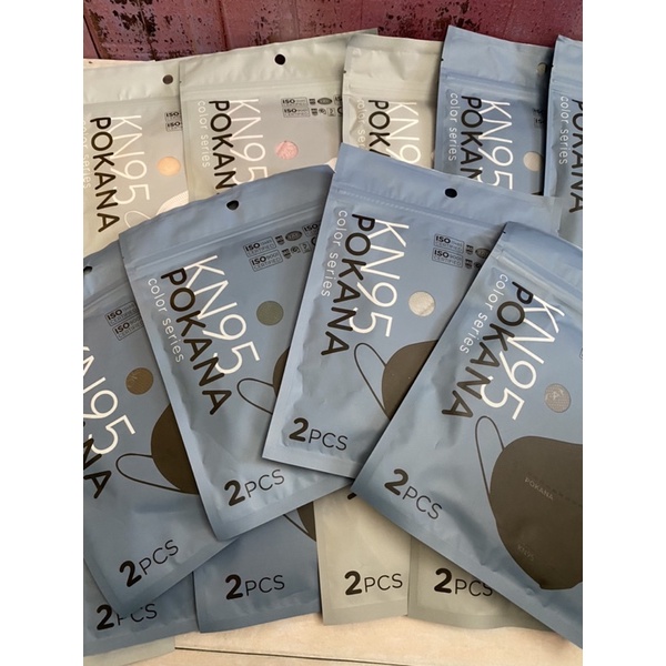 Pokana KN95 6ply Mask Adult Sachet isi 2pc / box isi 12
