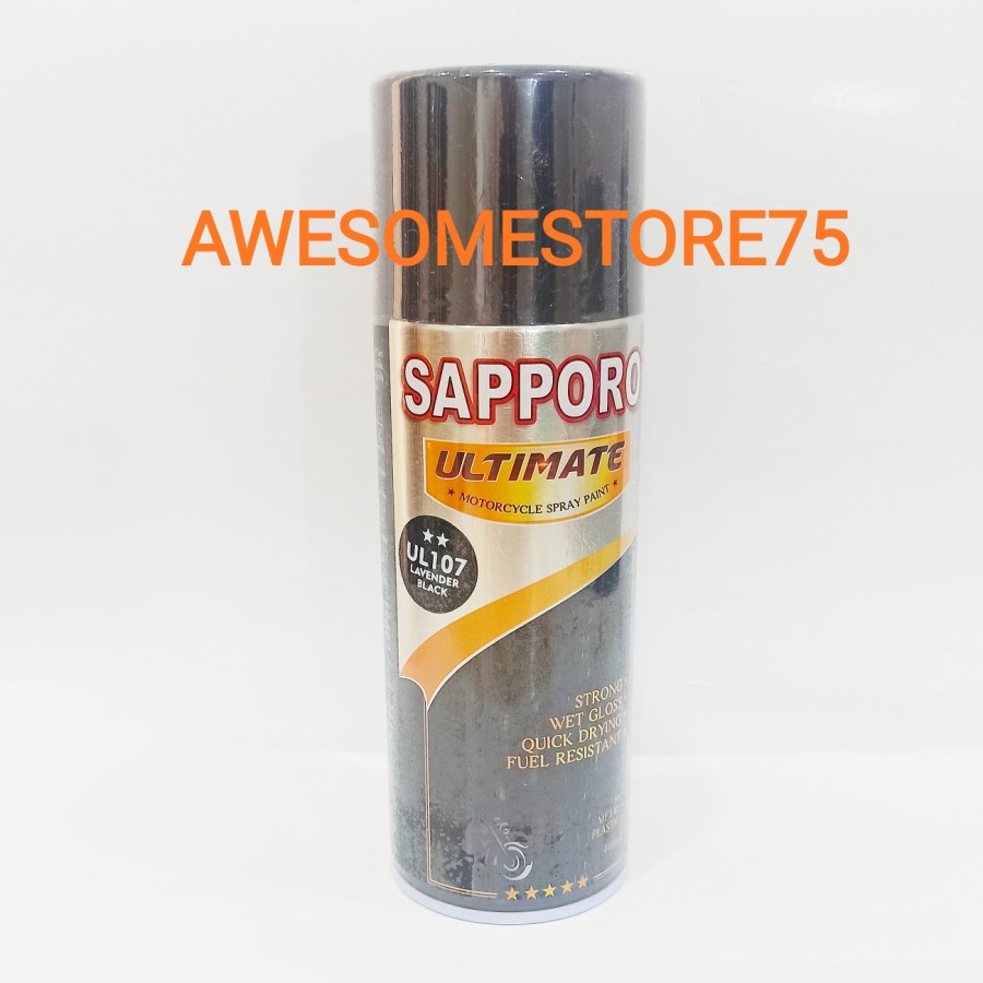 SAPPORO ULTIMATE ** UL107 LAVENDER BLACK SERIES VIOLET PURPLE Ungu Hitam Cat Semprot