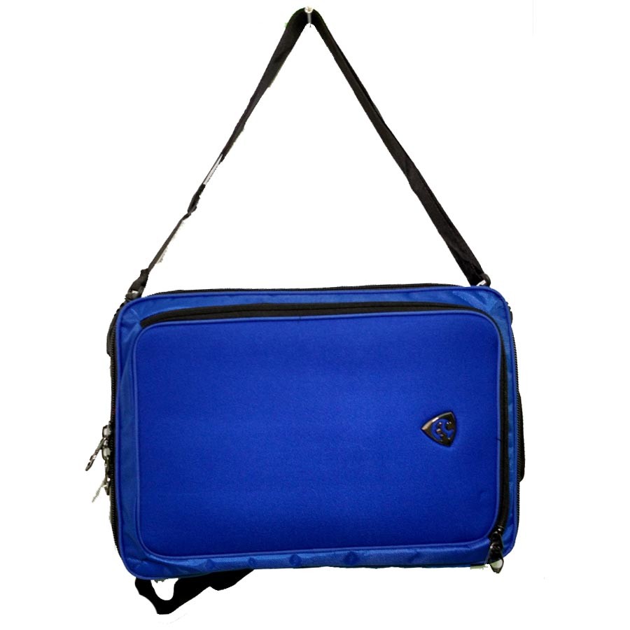 MicKlin Tas Ransel Laptop 3in1 MultyFungsi ( Ransel Jinjing dan Slempang ) - Biru