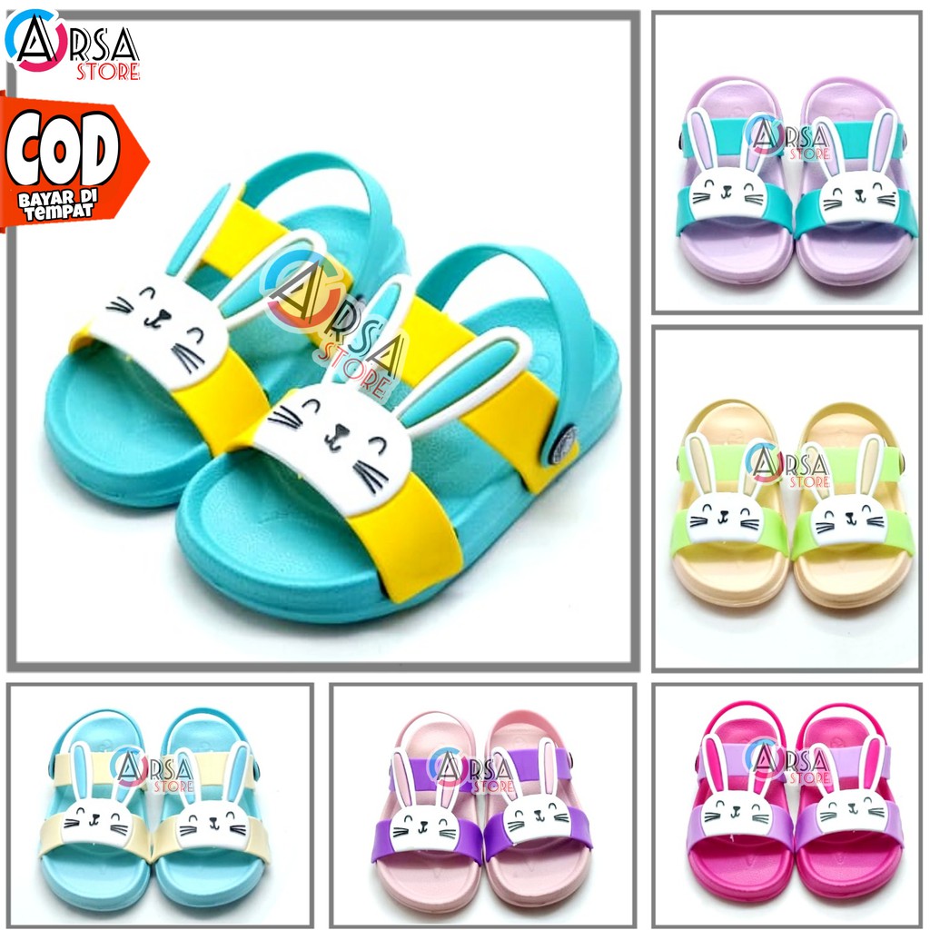 Sandal Anak Perempuan Tali Belakang, Sendal Anak Cewe Lucu, Kado Buat Anak Terbaru Usia 1 2 3 Tahun