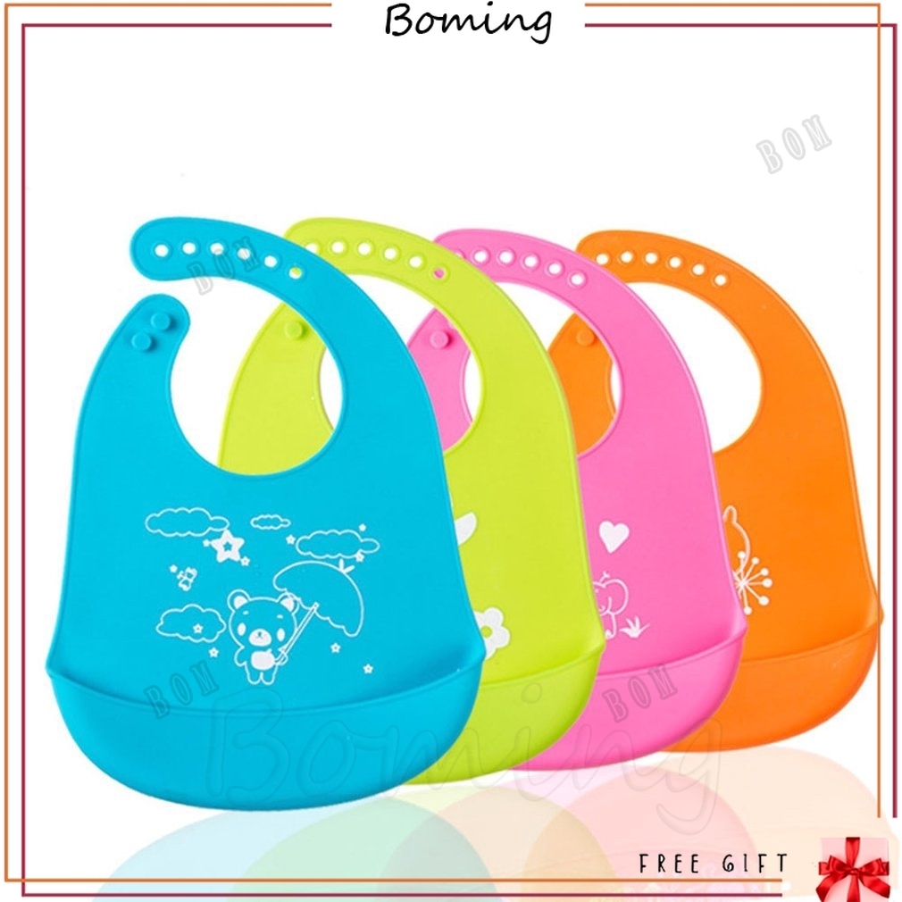 Children Baby Eat Bib Bib Baby Silicone Rice Bowl Neutral Silicone