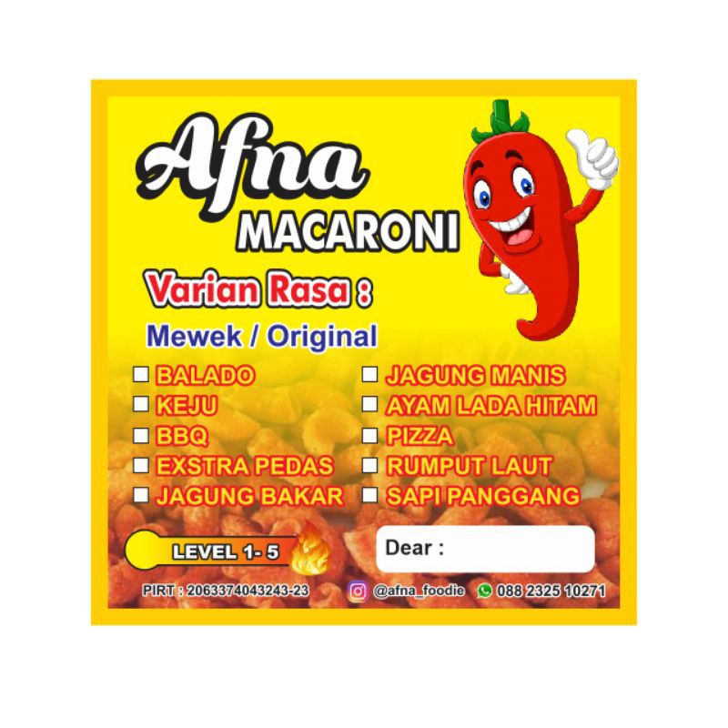 

[OPEN RESELLER] MACARONI KRIUK