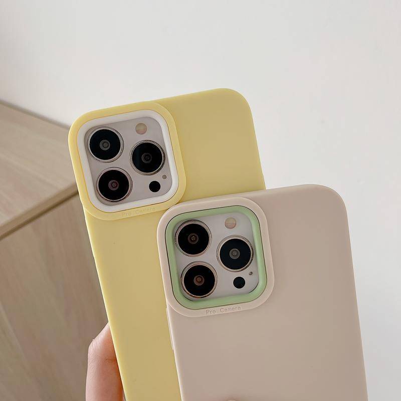 Soft Case Silikon Bumper Shockproof Warna Permen Cover iPhone 11 12 Pro Max XS X XR 13 Pro Max