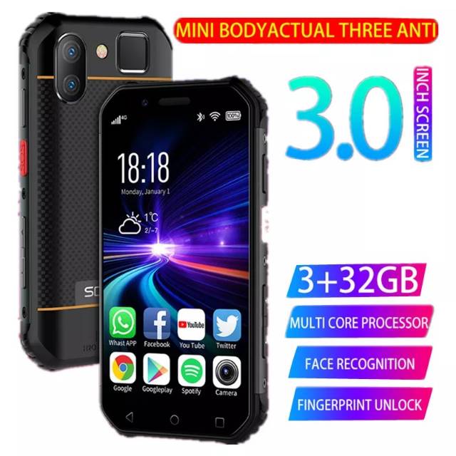SOYES S10 IP68 Pocket 4G-LTE 3'' NFC 3GB 32GB Android 6  Fingerprint Face ID 5MP Google Play Store