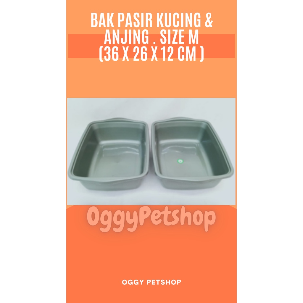 Bak Pasir Tempat Pup untuk kucing &amp; anjing Plastic Semua Ukuran Besar Kecil