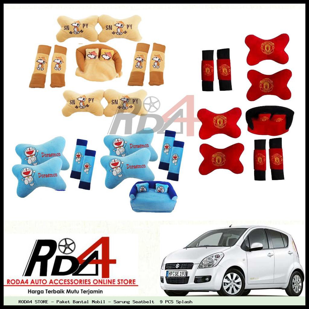 Paket Bantal Mobil - Sarung Seatbelt  9 PCS Splash