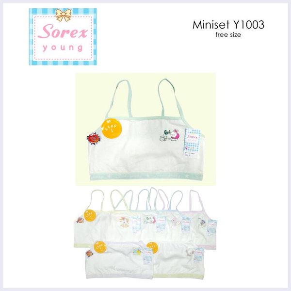 Miniset Sorex Y 1003 1004 1005 1006 1007 Miniset Termurah Original - BRA untuk anak Perempuan Remaja