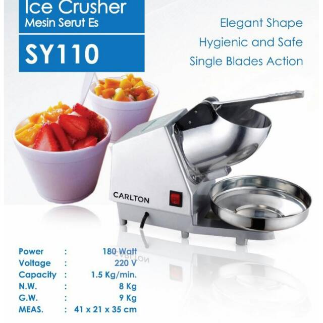 MESIN SERUT ES / ICE CRUSHER MERK CARLTON