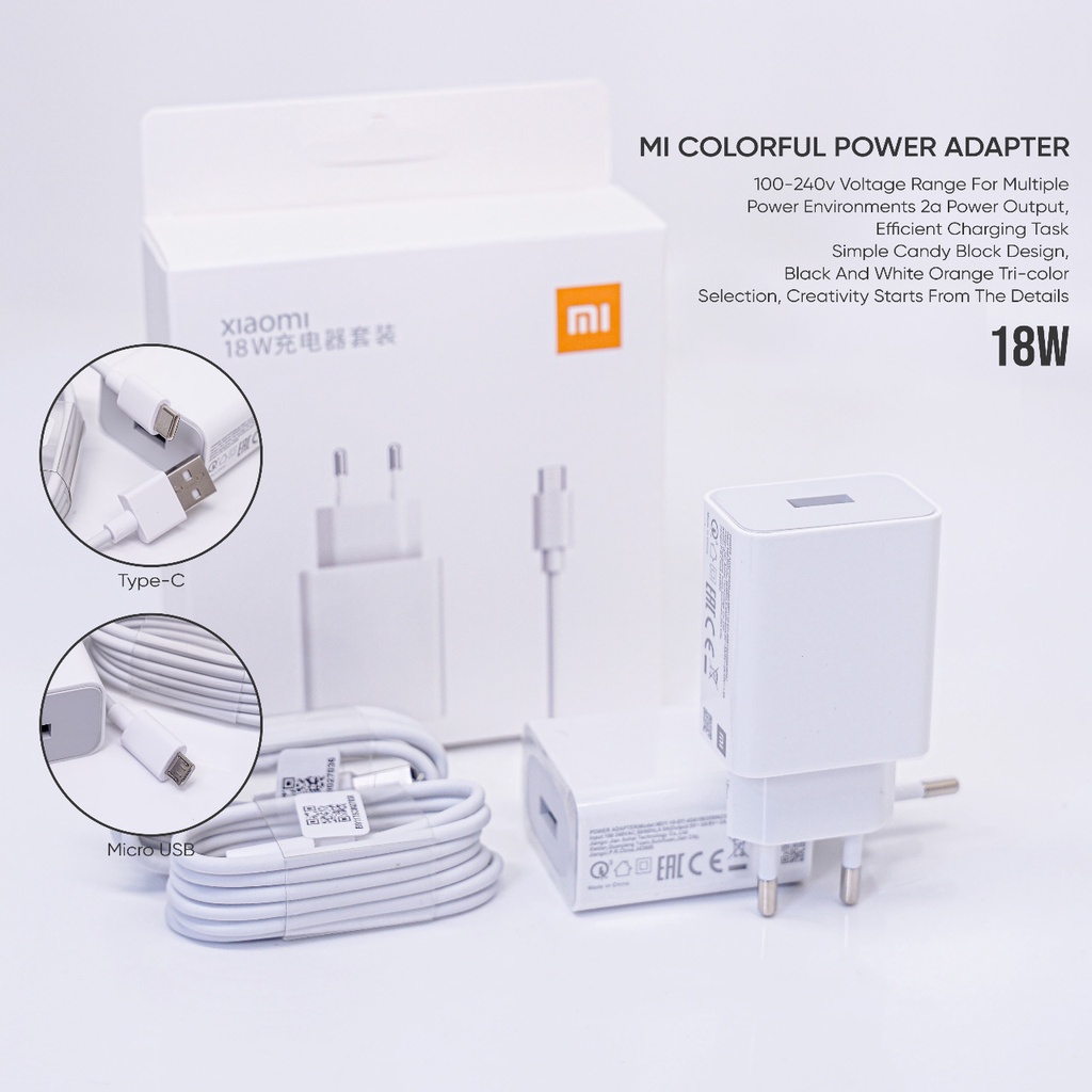 Charger Xiaomi MDY-10-EF Original 18W Fast Charging TC Xiaomi 18W Original Xiaomi Orinial 100%  Kabe