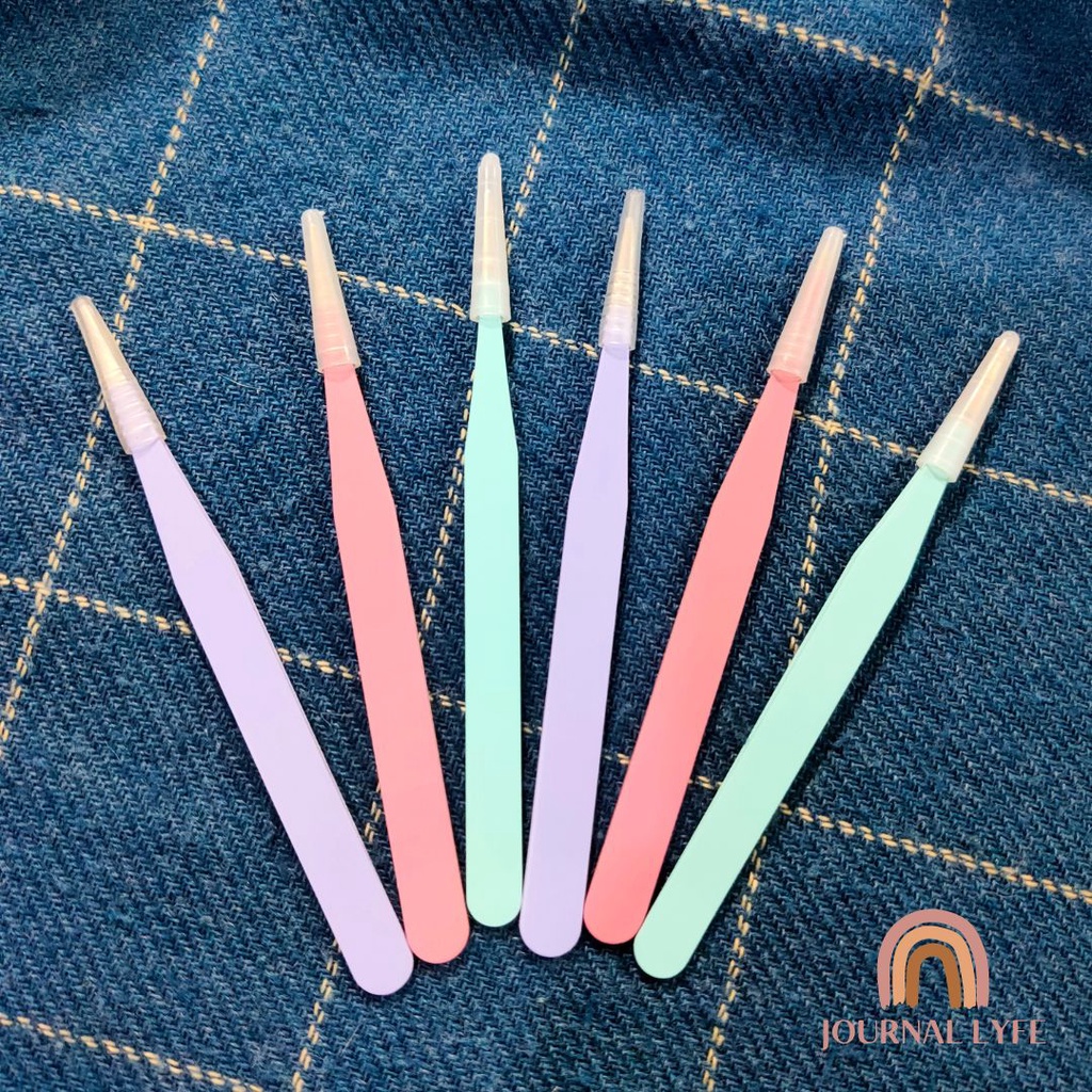 

[JOURNALYFE] Macaroon Tweezer Stiker - Pinset Penjepit Stiker