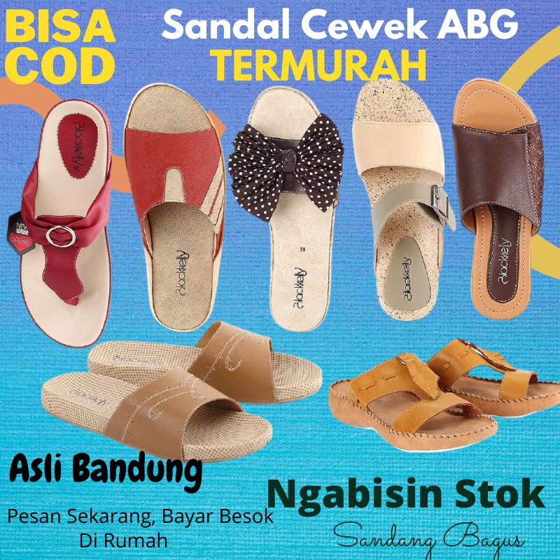 Sandal Remaja Wanita Kekinian Sendal Anak Perempuan 8 9 10 11 12 Tahun Ke Atas Asli Bandung