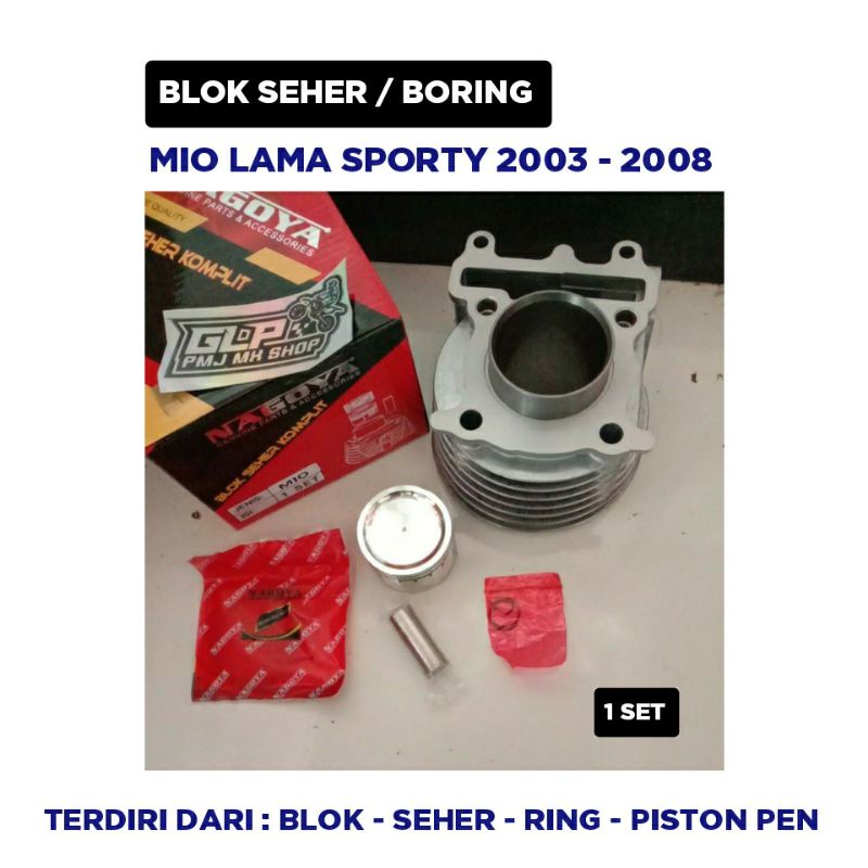 Blok Seher boring Mio Lama Sporty 2003 2004 2005 2006 2007 2008 / Blok Seher boring Ring Piston Pen 
