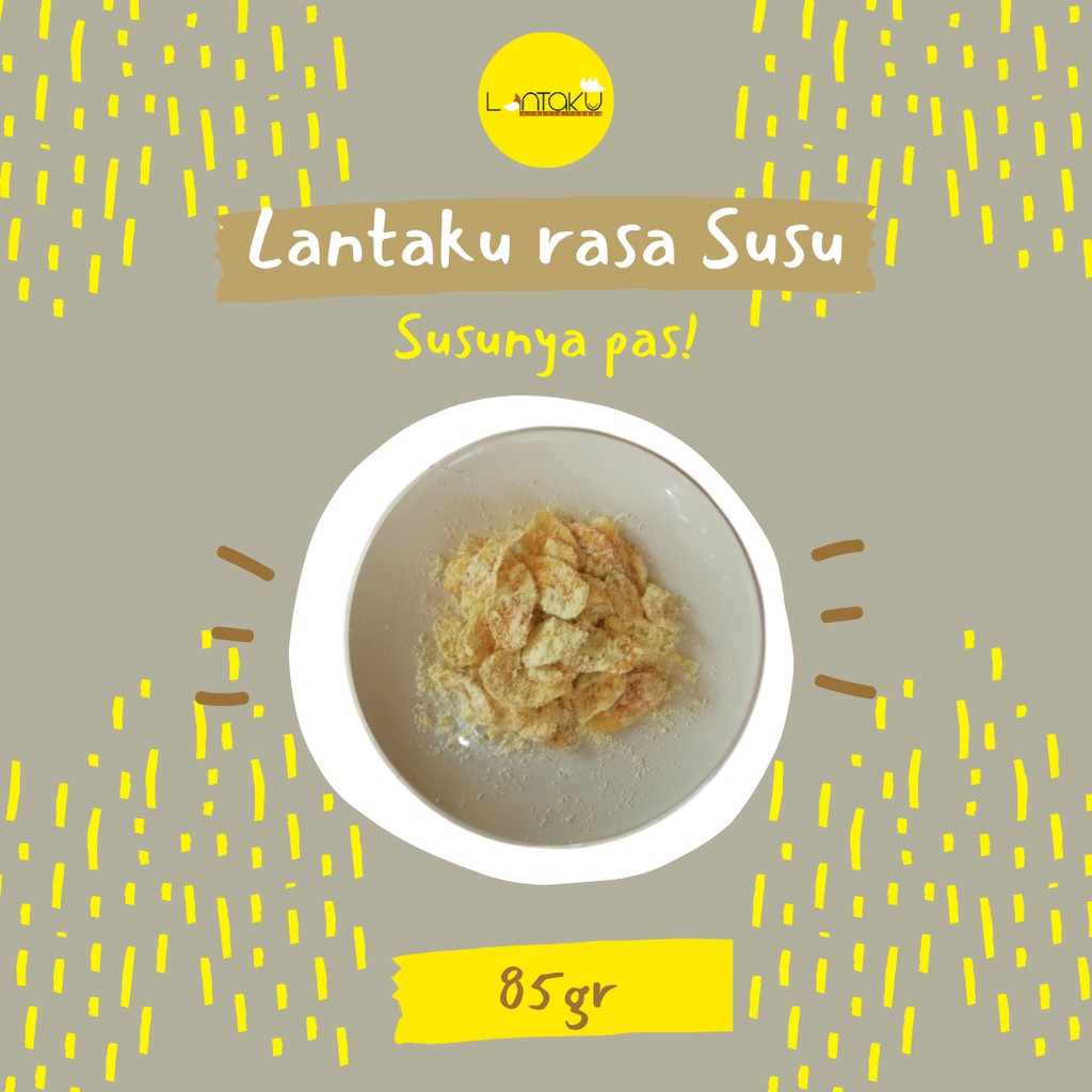 

LANTAKU keripik pisang rasa susu