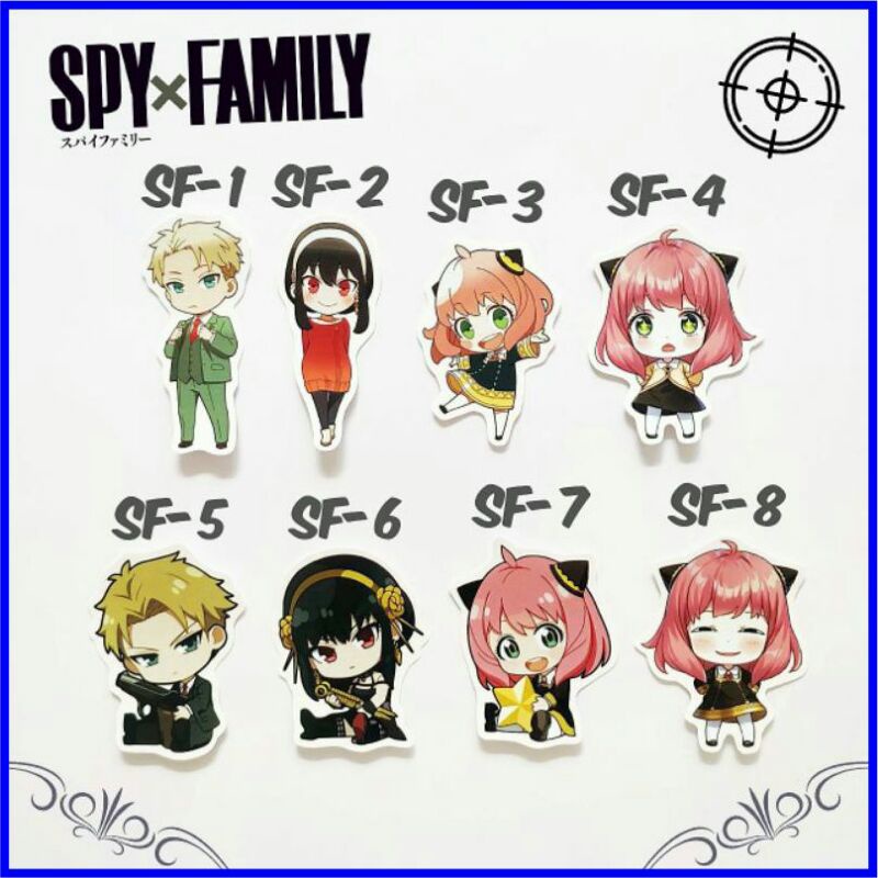 

Stiker SPY×FAMILY Set Stiker Grafiti Kartun Tahan Air Anime 15 sd 25 pcs