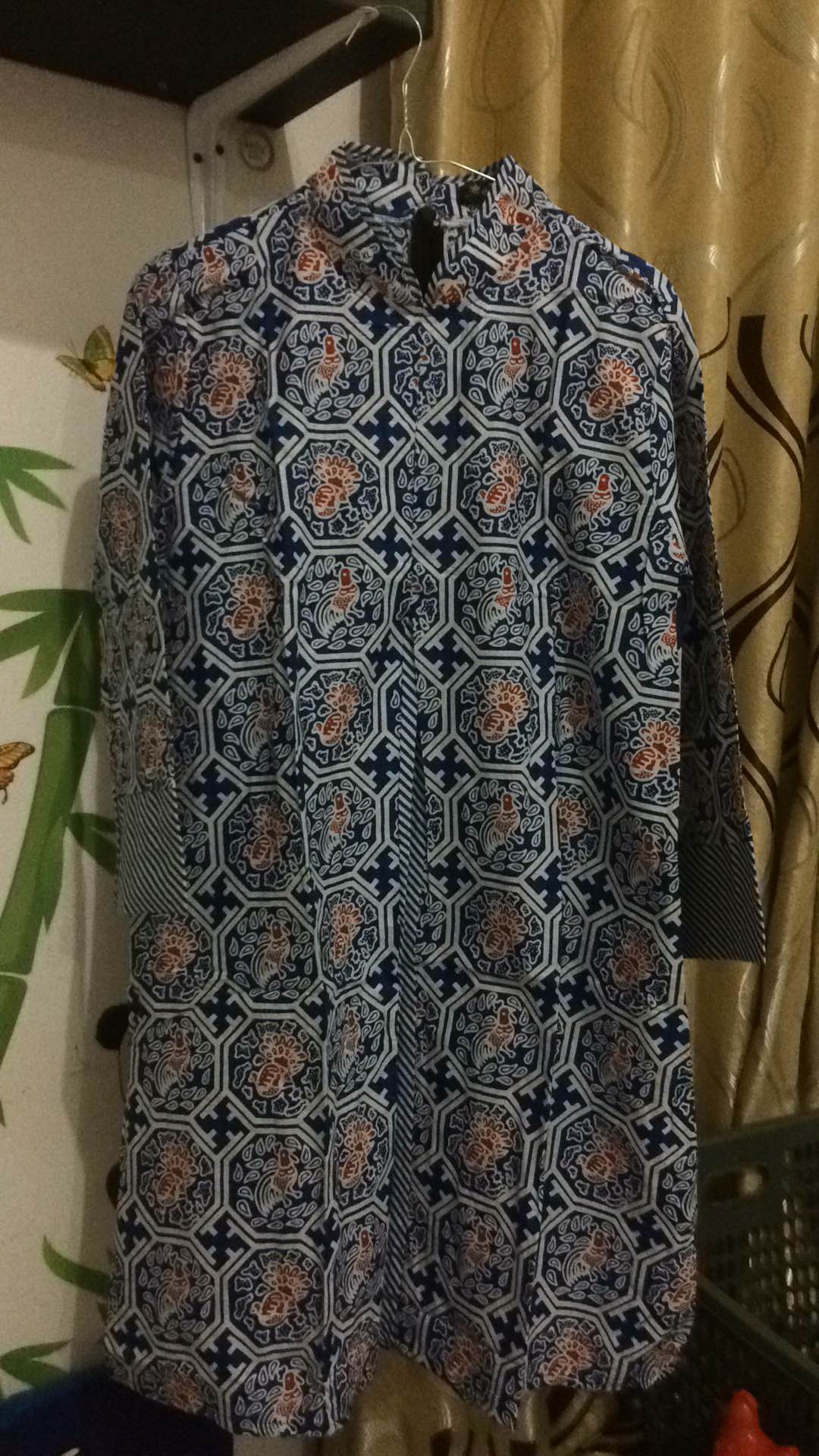 Batik Tunik Chicken Belah Dress Wanita Modern Motif Warna Tunic Cewek Premium Katun