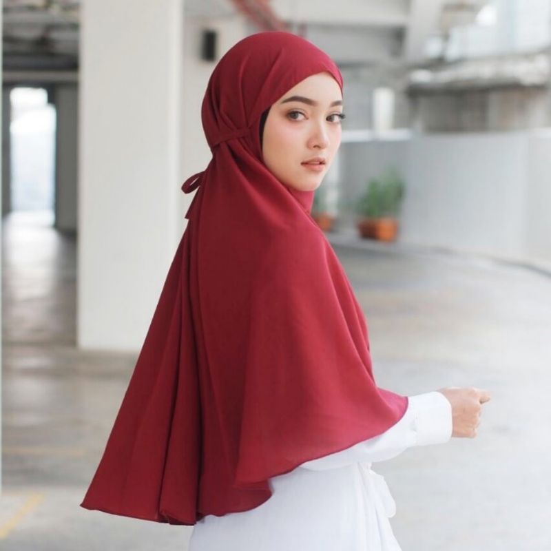 PROMO Bergo Wolfis L Jilbab Simpel Pet Antem Wolfis Kerudung Bergo Murah
