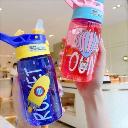 [ Cinicini ] Botol Minum Anak Tritan Karakter Lucu 480ml