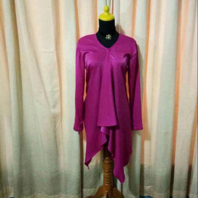 Blouse satin velvet preloved