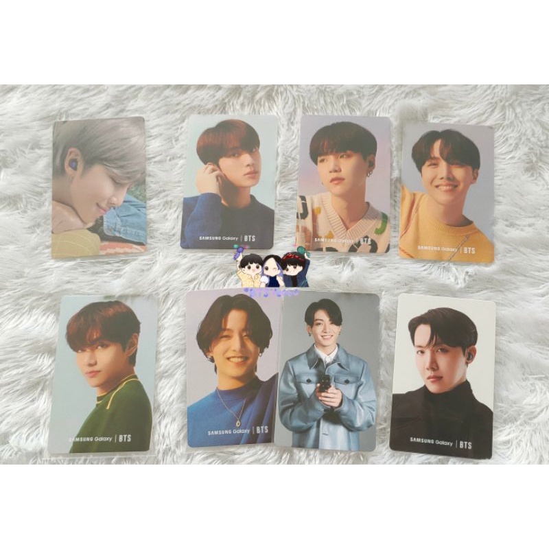 SAMSUNG BTS PHOTOCARD RM JIN SUGA JHOPE TAEHYUNG JUNGKOOK LAMARAN LATIN