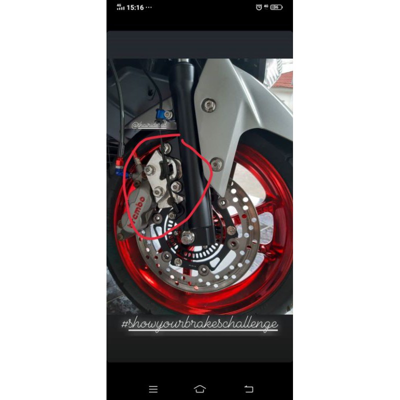 ACCECORIS NMAX- baut kaliper depan stenlish 2 kunci Thailand
